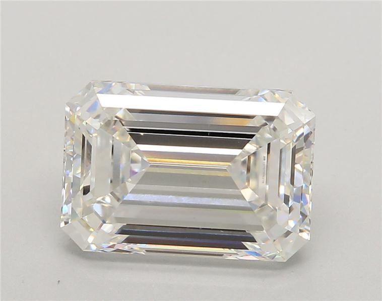 5.55ct G VVS2 Rare Carat Ideal Cut Emerald Lab Grown Diamond