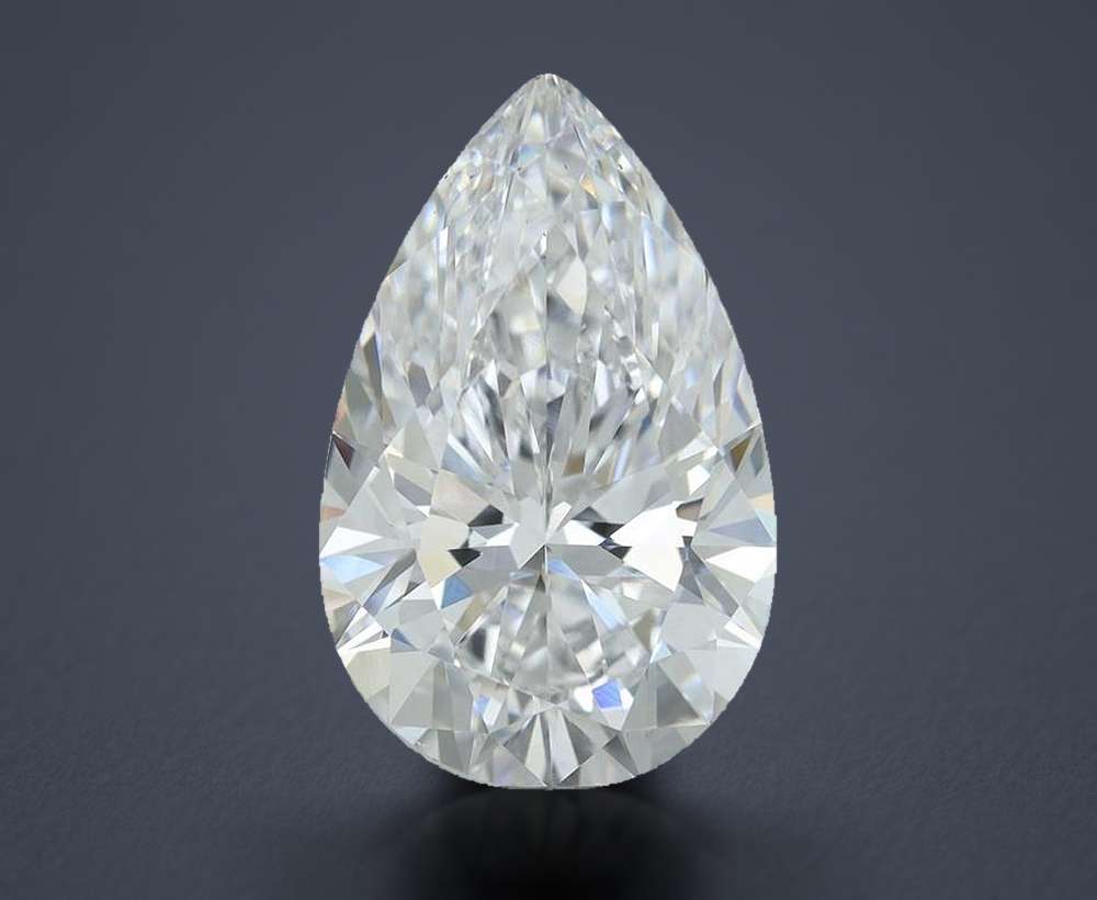 4.00 Carat Pear Lab Diamond