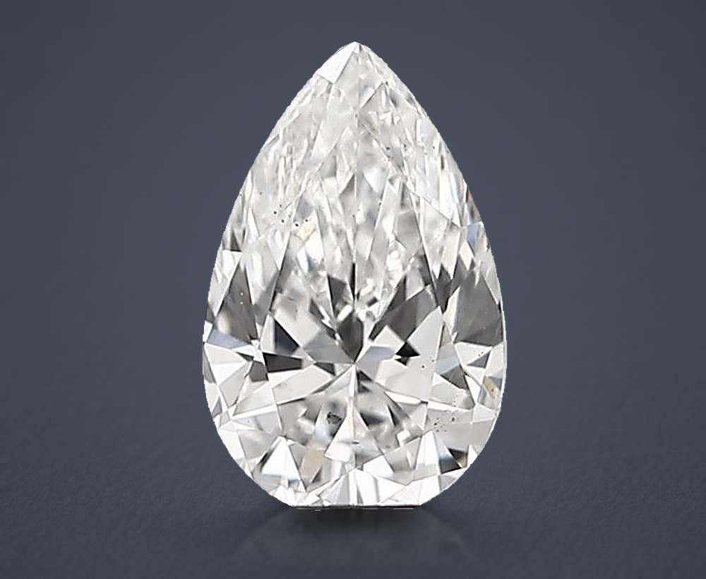 0.58 Carat Pear Lab Diamond