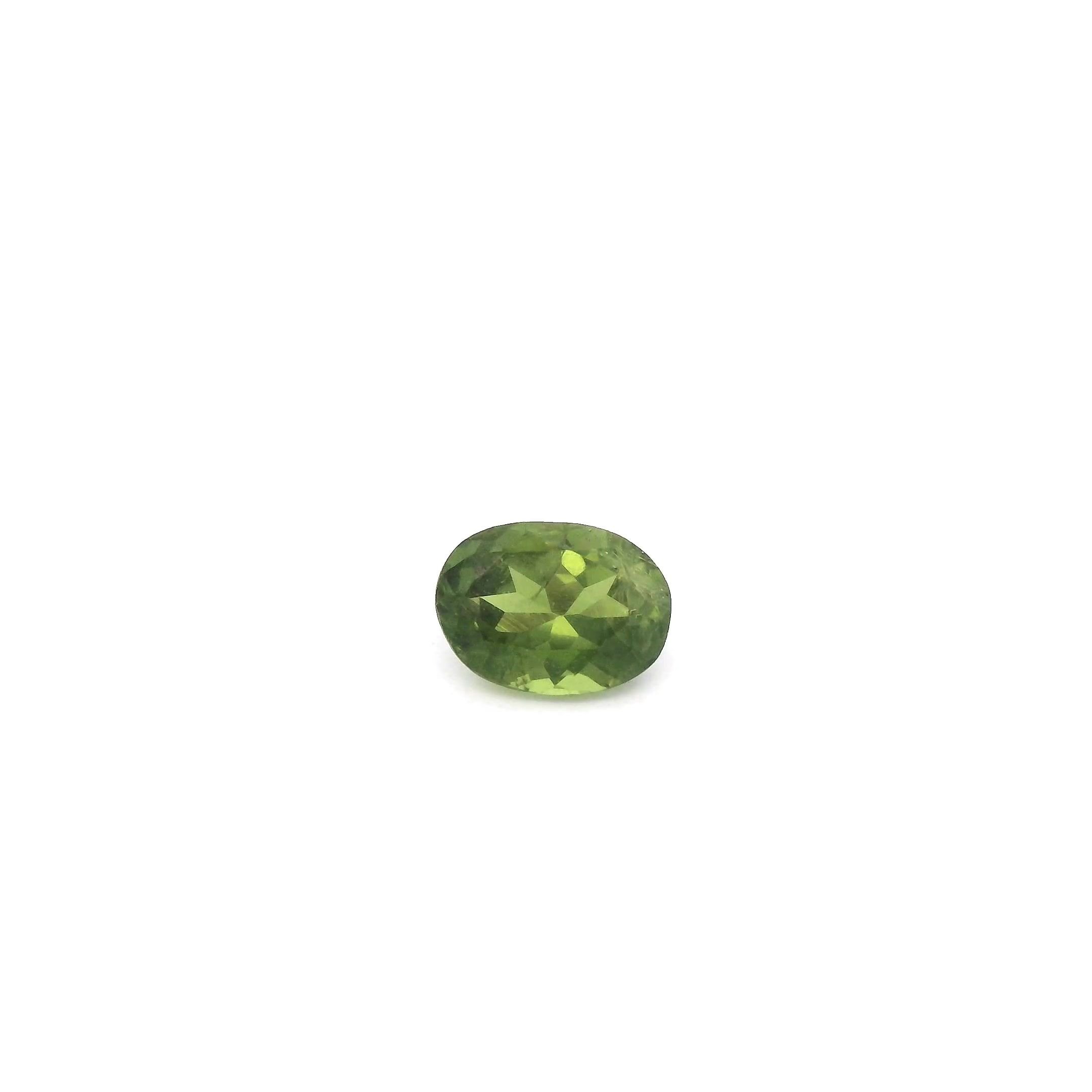 0.52 Carat Intense Green Oval Sapphire