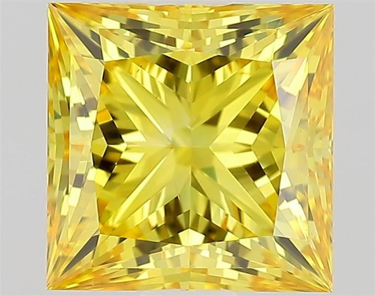 1.11 Ct. Fancy Intense Yellow Round Lab Diamond