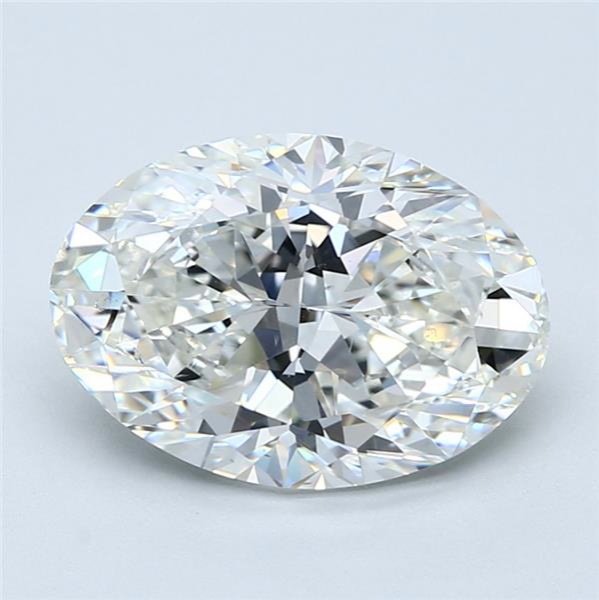 3.70ct H VS2 Rare Carat Ideal Cut Oval Diamond