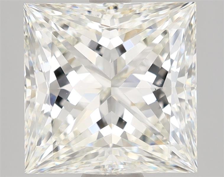 3.09ct J VS2 Rare Carat Ideal Cut Princess Diamond