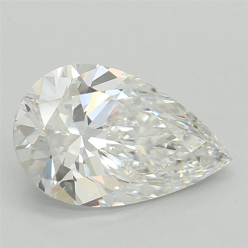 1.59ct F VVS2 Rare Carat Ideal Cut Pear Lab Grown Diamond