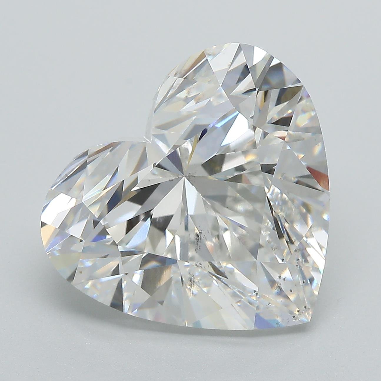 10.00ct F SI1 Rare Carat Ideal Cut Heart Lab Grown Diamond