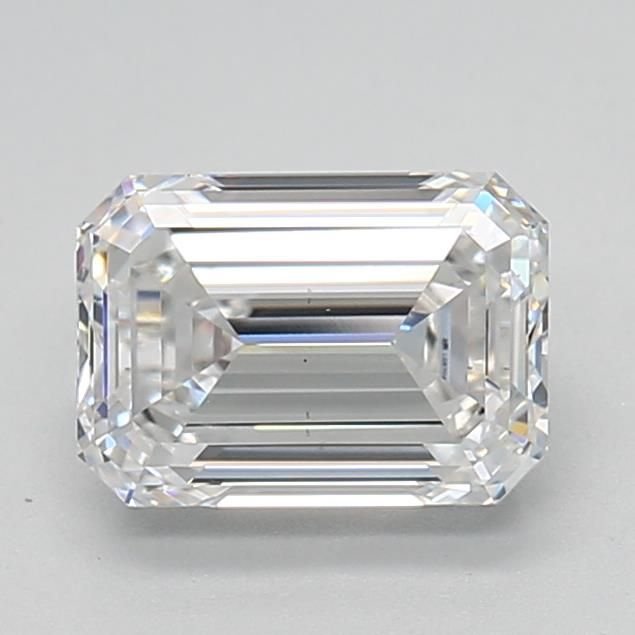 1.55ct E VS1 Excellent Cut Emerald Lab Grown Diamond