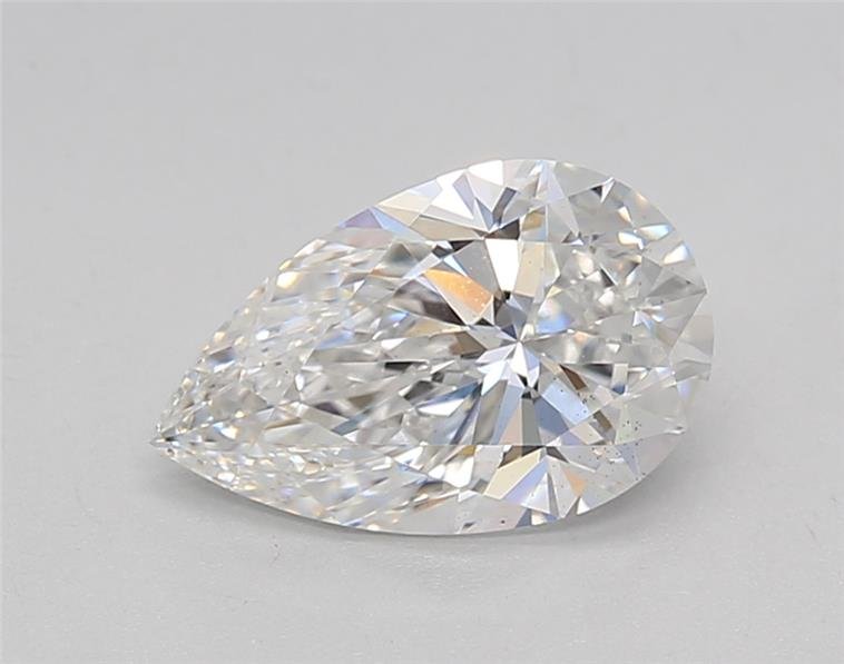 1.51ct D SI1 Rare Carat Ideal Cut Pear Lab Grown Diamond