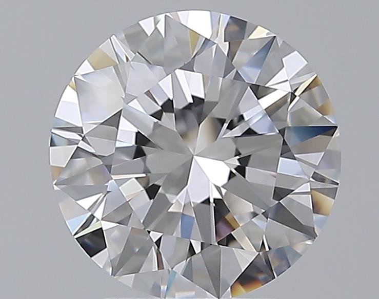 2.39ct D FL Rare Carat Ideal Cut Round Diamond