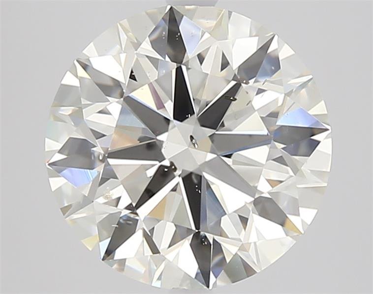 3.12ct J SI2 Rare Carat Ideal Cut Round Diamond