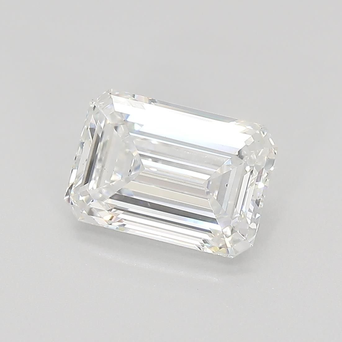 1.10ct E VS1 Rare Carat Ideal Cut Emerald Lab Grown Diamond