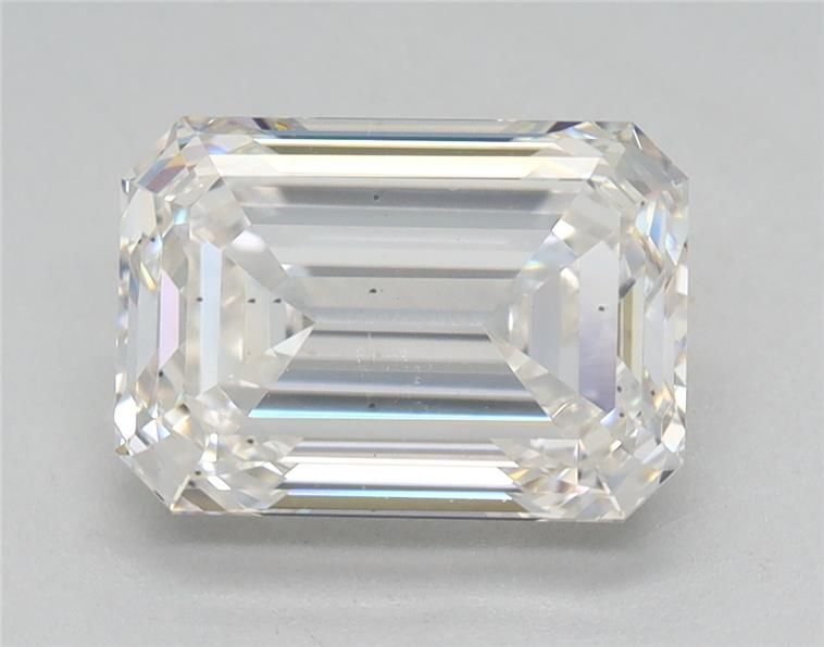 2.08ct H SI1 Rare Carat Ideal Cut Emerald Lab Grown Diamond