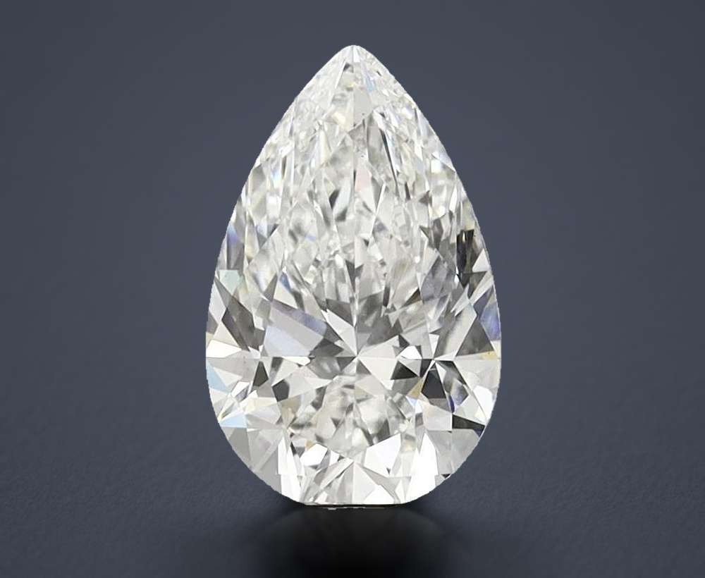 3.68 Carat Pear Lab Diamond