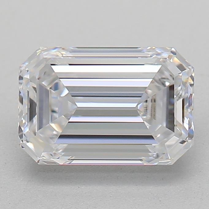 0.84ct D VVS2 Excellent Cut Emerald Lab Grown Diamond