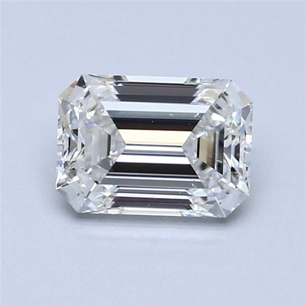 1.53ct G SI2 Rare Carat Ideal Cut Emerald Diamond