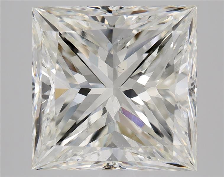4.02ct I SI1 Rare Carat Ideal Cut Princess Diamond