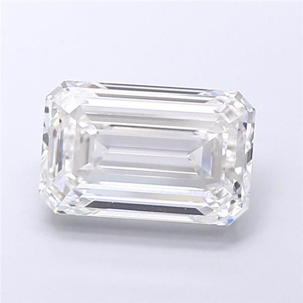 4.06ct F VVS2 Excellent Cut Emerald Lab Grown Diamond