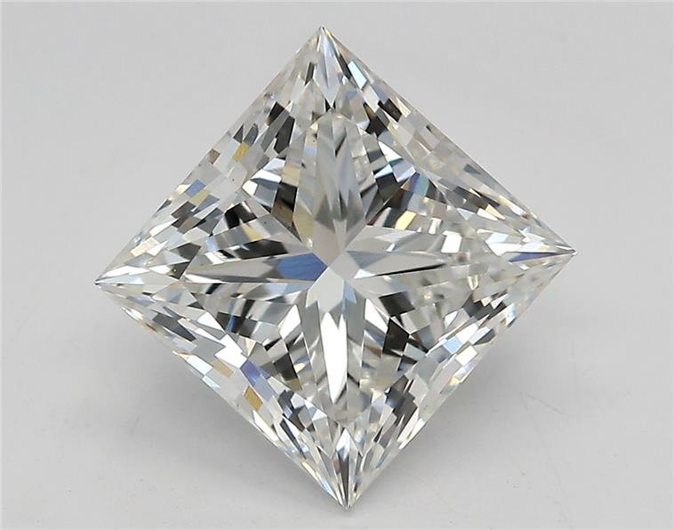 3.06ct E VS1 Rare Carat Ideal Cut Princess Lab Grown Diamond