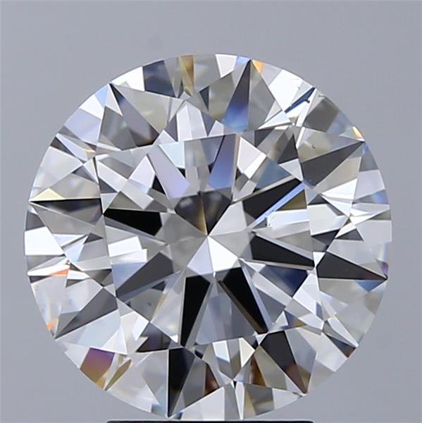 4.07ct F VS2 Rare Carat Ideal Cut Round Diamond