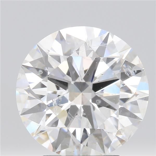 3.06ct F SI2 Rare Carat Ideal Cut Round Diamond