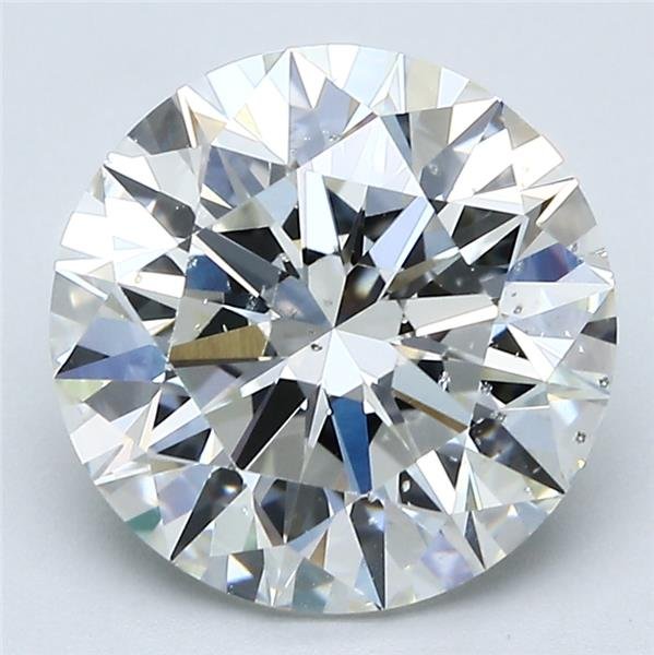 4.01ct H SI1 Rare Carat Ideal Cut Round Diamond