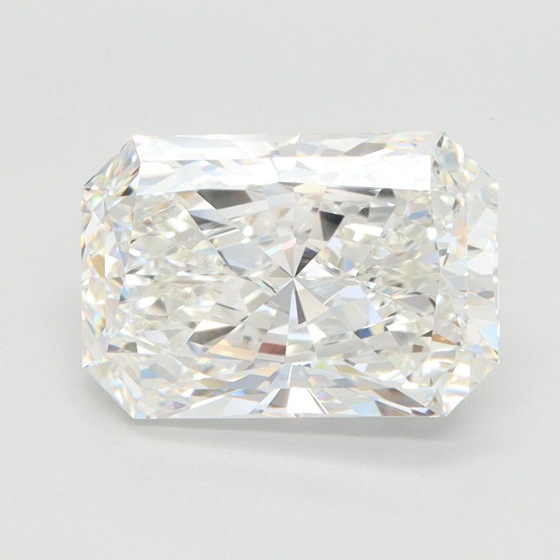 3.74ct G IF Rare Carat Ideal Cut Radiant Lab Grown Diamond