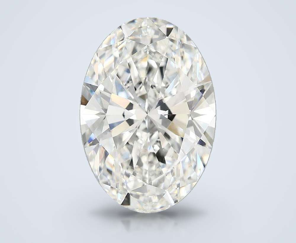 7.77 Carat Oval Lab Diamond