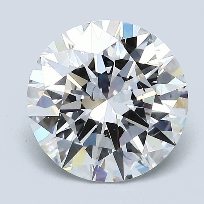 2.21ct F SI1 Rare Carat Ideal Cut Round Diamond