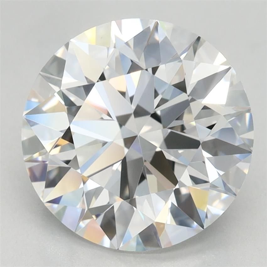 3.13ct D VVS2 Rare Carat Ideal Cut Round Lab Grown Diamond