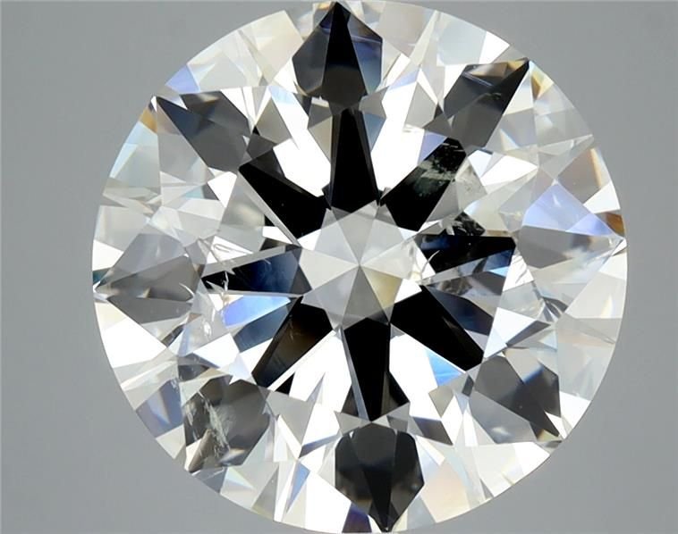 7.23ct J SI2 Rare Carat Ideal Cut Round Diamond