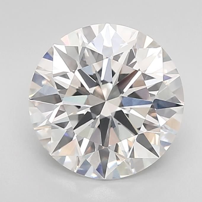 3.03ct E VVS2 Rare Carat Ideal Cut Round Lab Grown Diamond