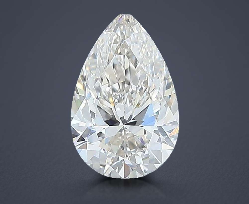 0.64 Carat Pear Natural Diamond