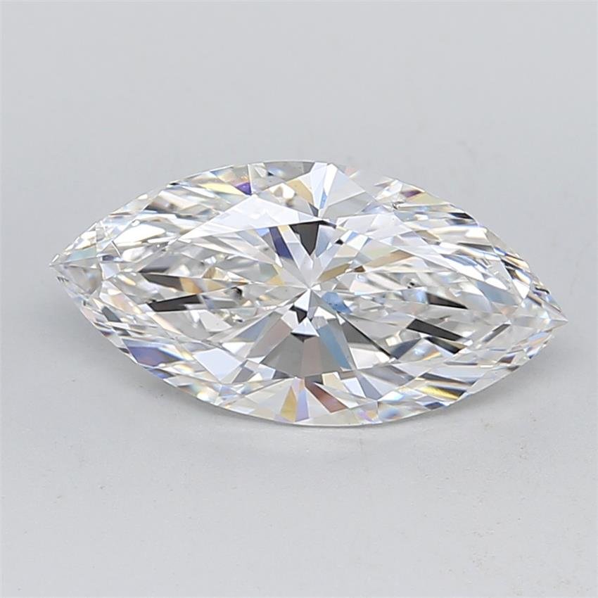 3.03ct F SI1 Rare Carat Ideal Cut Marquise Lab Grown Diamond