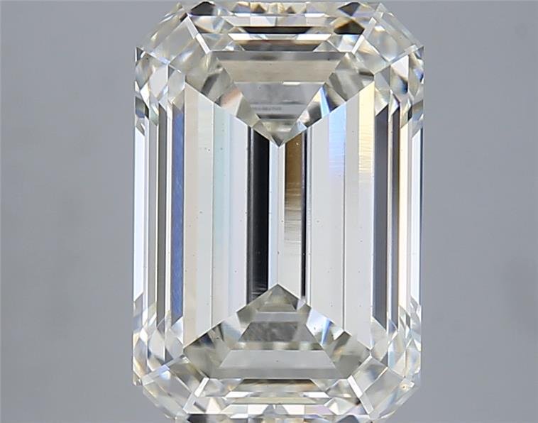 5.05ct J VS1 Rare Carat Ideal Cut Emerald Lab Grown Diamond