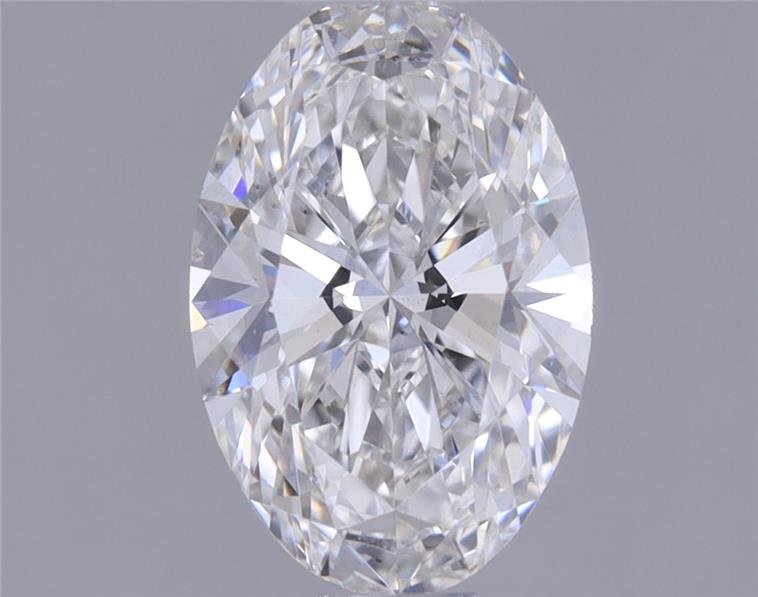 0.72ct F VS2 Rare Carat Ideal Cut Oval Lab Grown Diamond