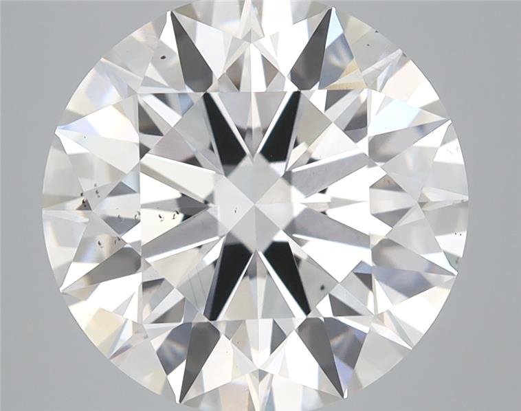 6.14ct F VS2 Rare Carat Ideal Cut Round Lab Grown Diamond