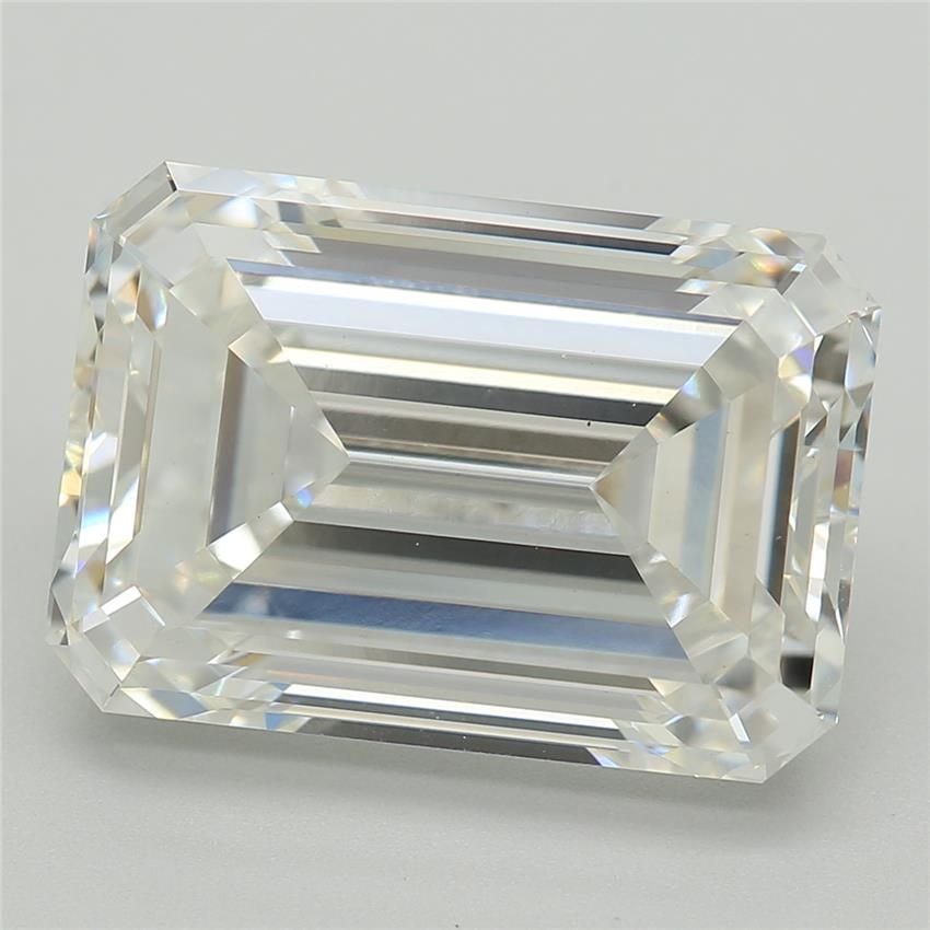 5.29ct F VS1 Rare Carat Ideal Cut Emerald Lab Grown Diamond