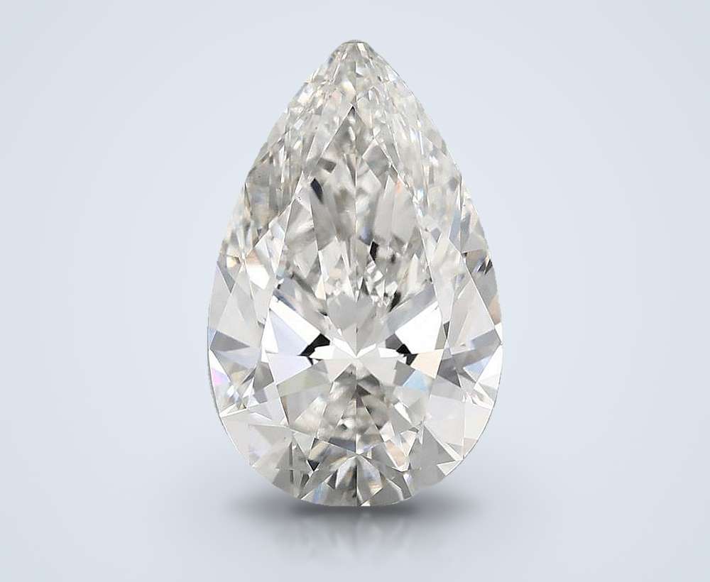 5.38 Carat Pear Lab Diamond