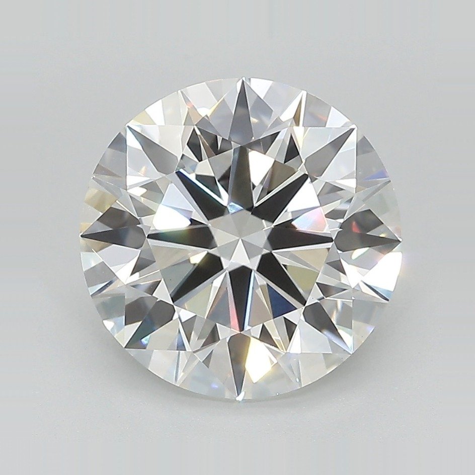 4.27ct F VS1 Rare Carat Ideal Cut Round Lab Grown Diamond
