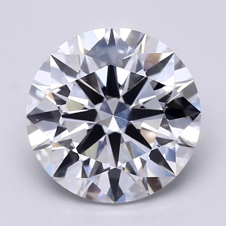 5.08ct E VVS2 Rare Carat Ideal Cut Round Lab Grown Diamond