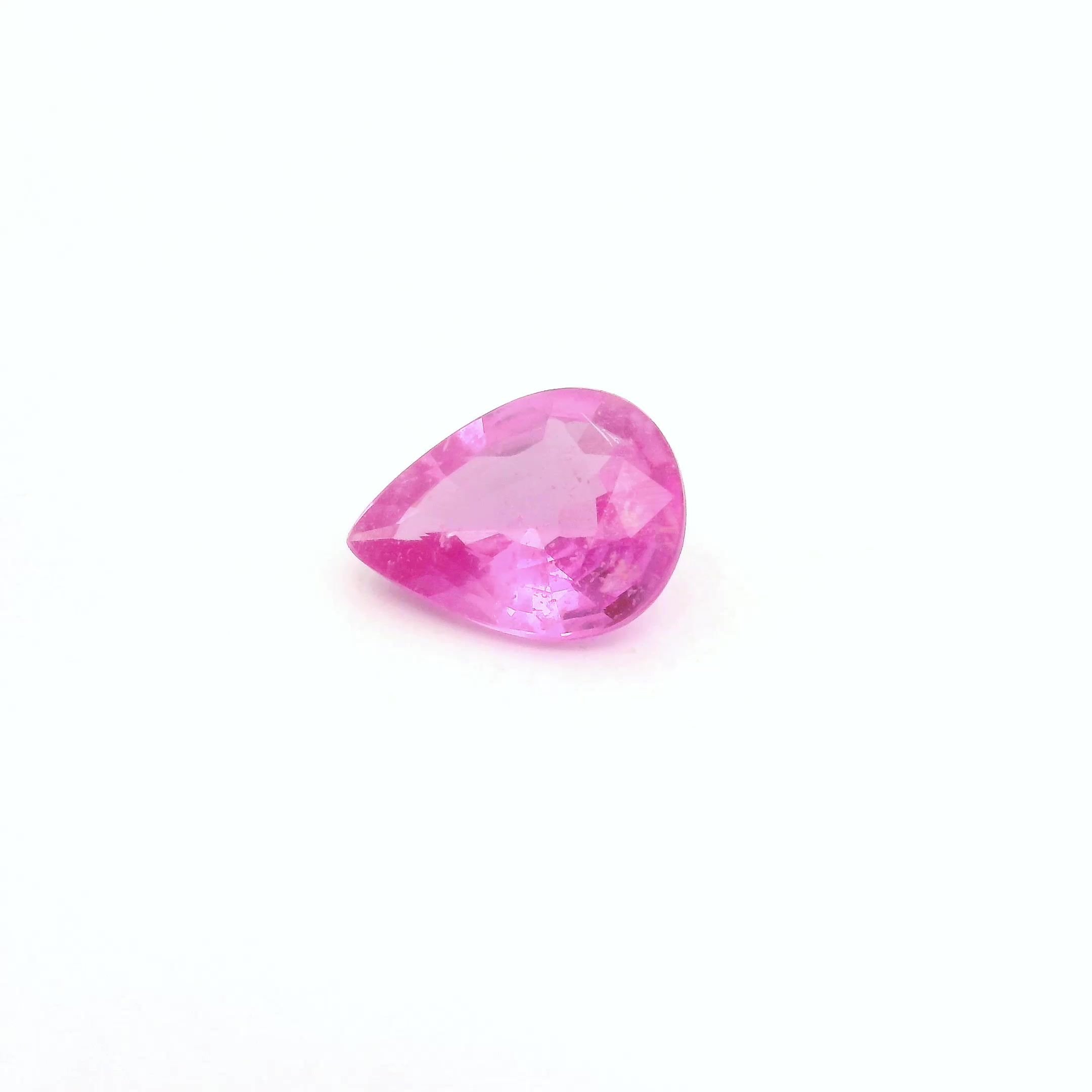 1.06 Carat Pink Pear Sapphire