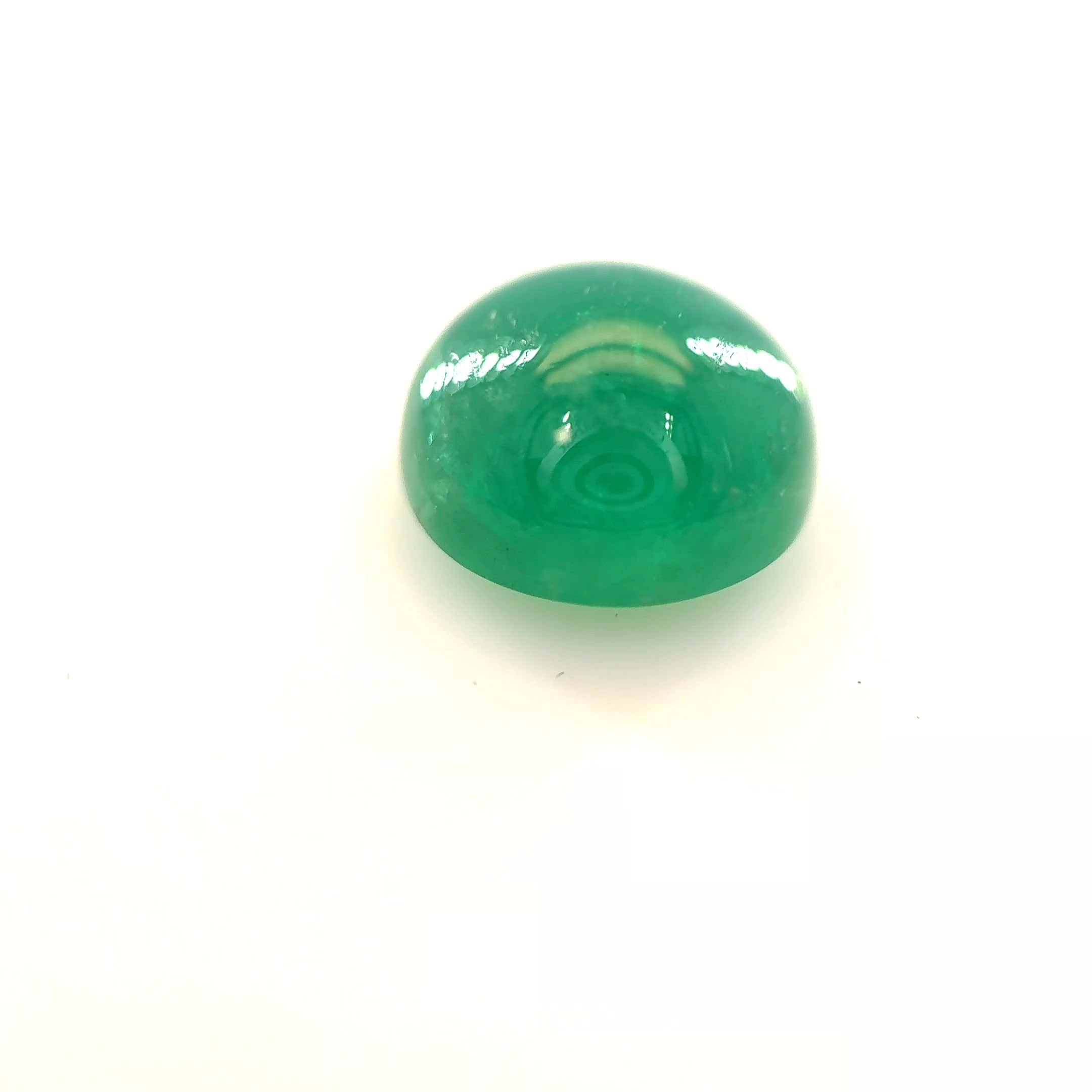 2.72 Carat Green Round Emerald
