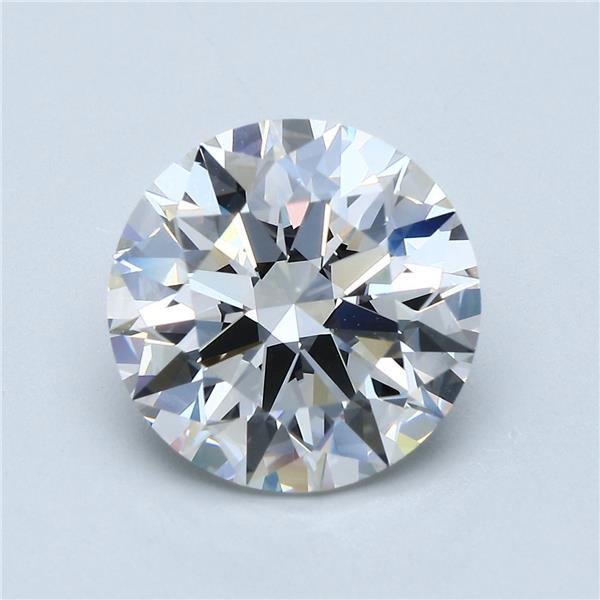 5.38ct H VS1 Rare Carat Ideal Cut Round Diamond
