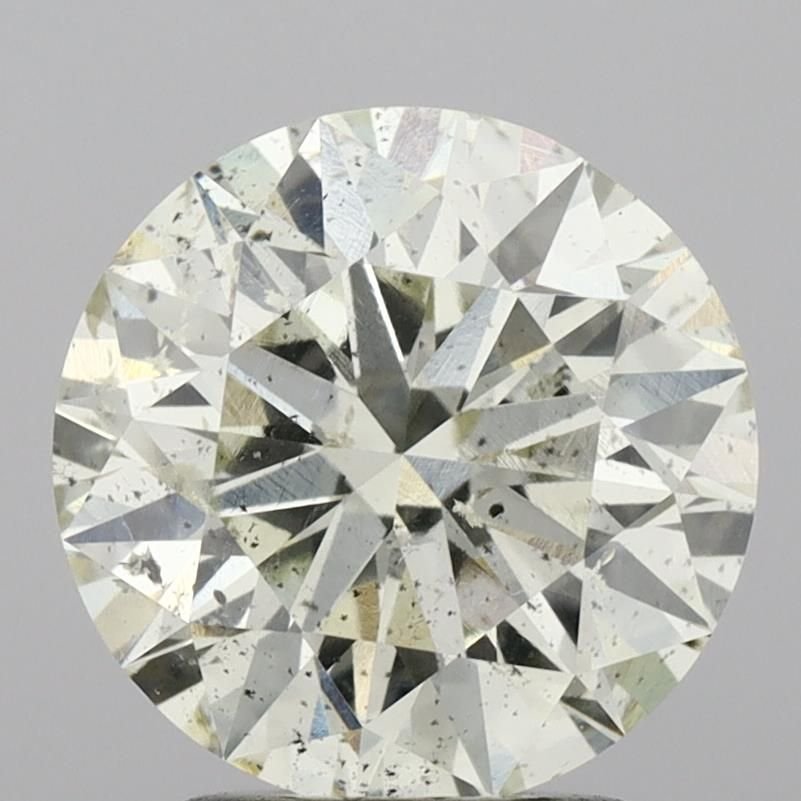 2.52ct K SI2 Rare Carat Ideal Cut Round Diamond