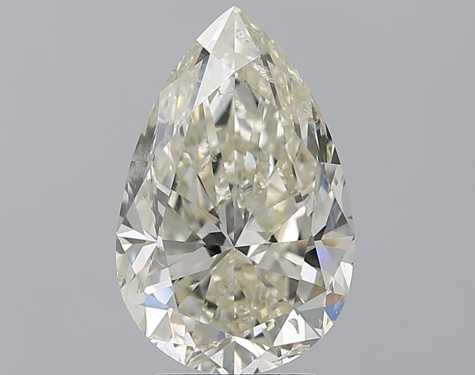 4.02ct J SI2 Rare Carat Ideal Cut Pear Diamond