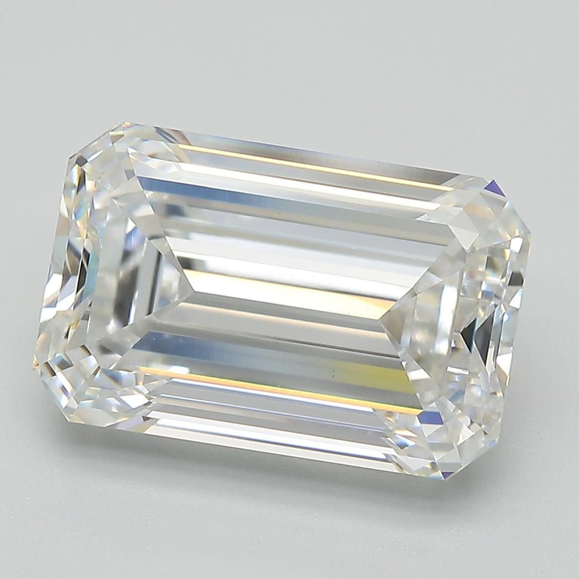 7.23ct F VVS2 Very Good Cut Emerald Lab Grown Diamond