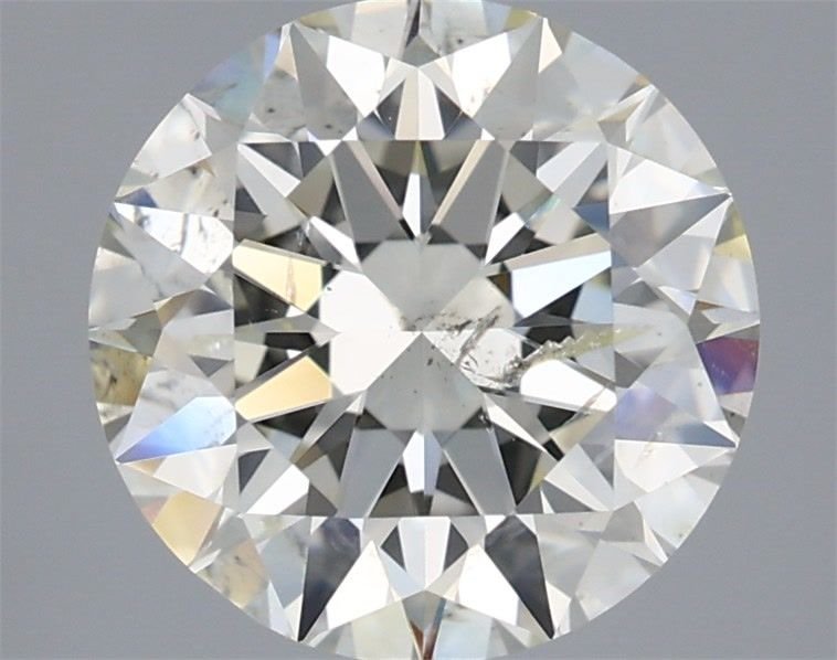 3.02ct J SI2 Rare Carat Ideal Cut Round Diamond