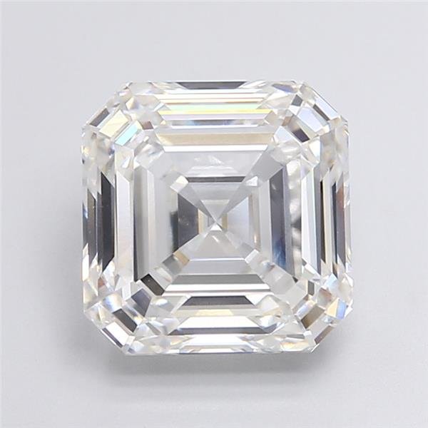 6.41ct G VVS2 Rare Carat Ideal Cut Asscher Lab Grown Diamond