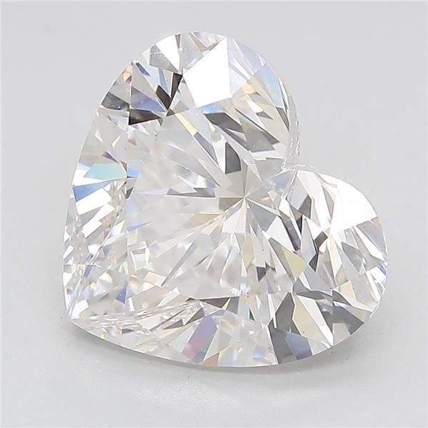 5.55ct F VS1 Rare Carat Ideal Cut Heart Lab Grown Diamond