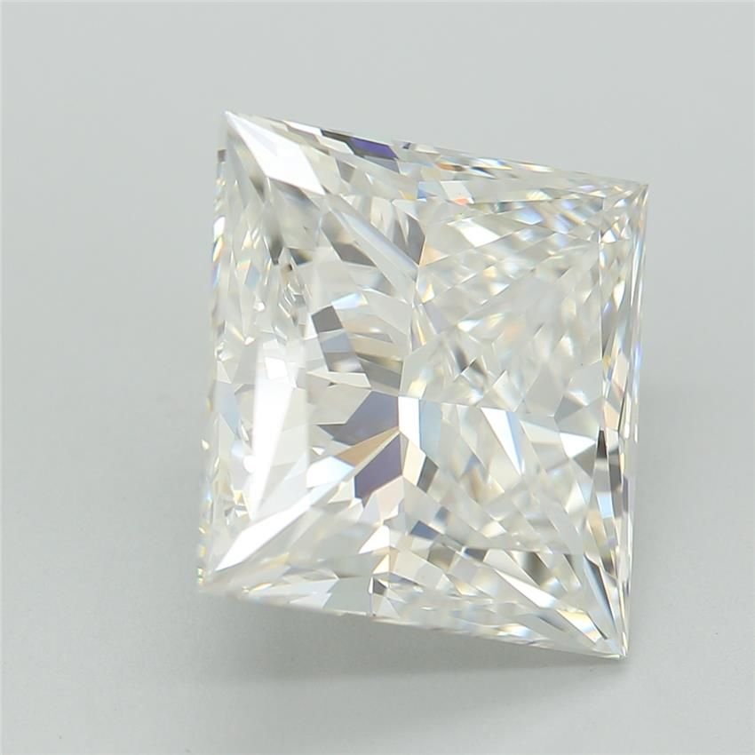 3.80ct F VVS2 Rare Carat Ideal Cut Princess Lab Grown Diamond