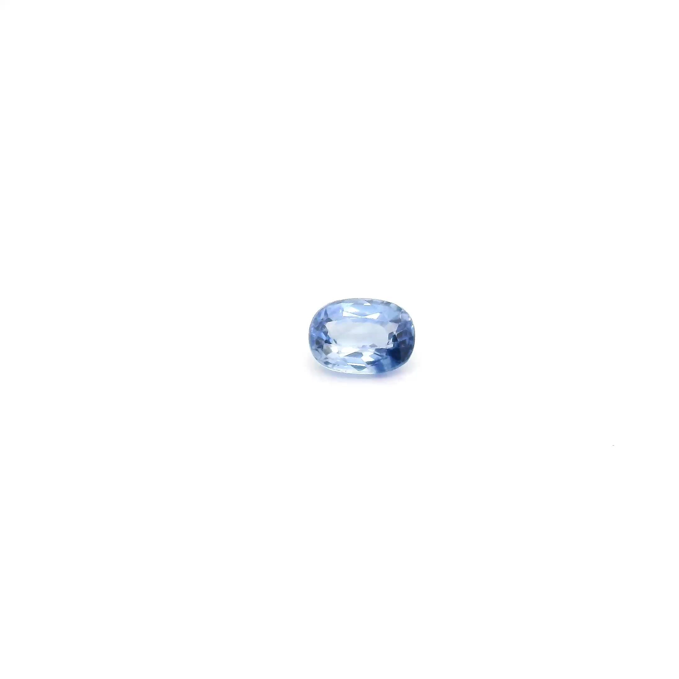 1.23 Carat Light Blue Oval Sapphire